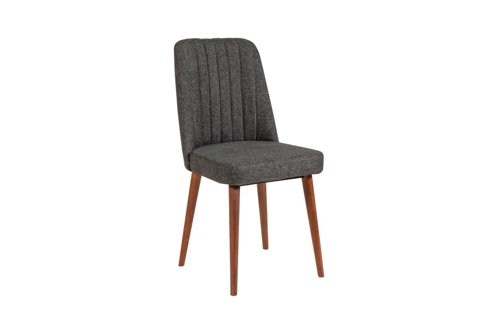 Jídelní set s rozkládacím stolem a židlemi (3 kusy) Vina 1053 - Walnut, Anthracite (obrázek 7)