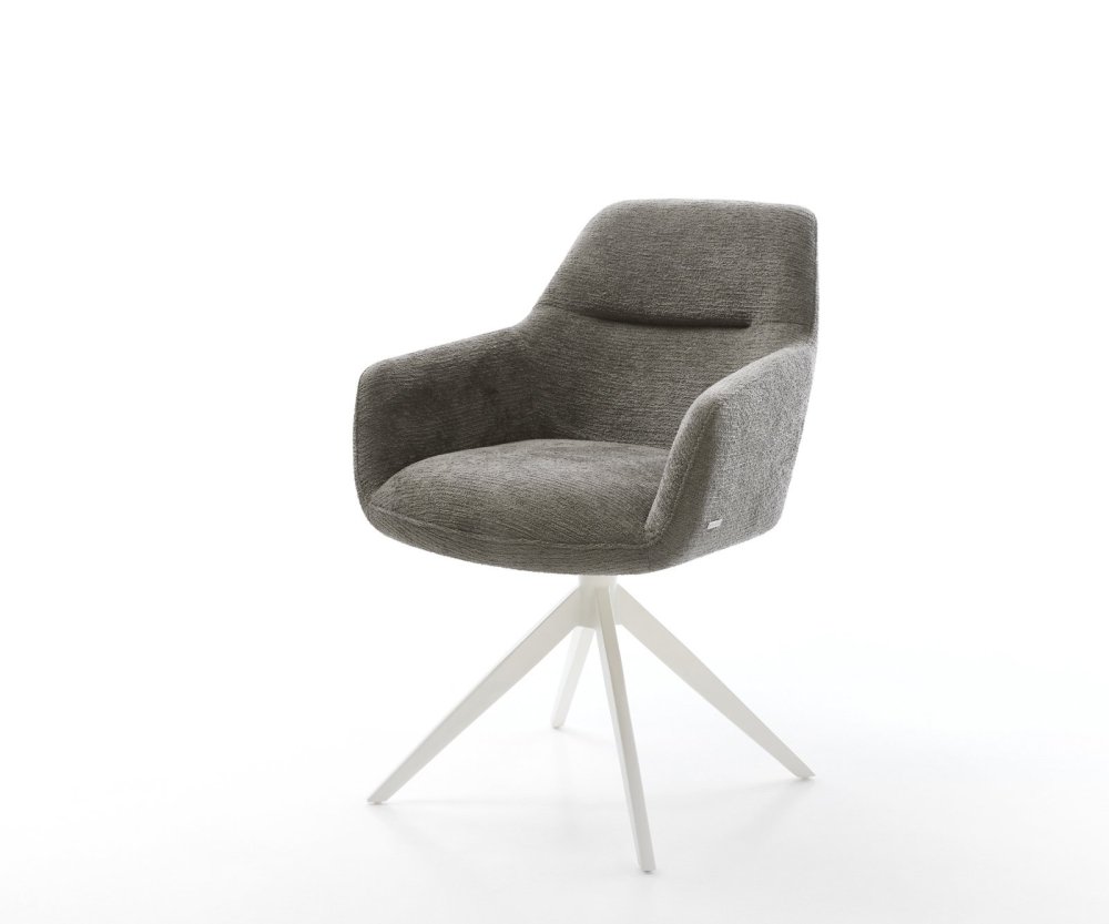 Jedálenská stolička Pejo-Flex bouclé mäkký tmavobéžová krížová