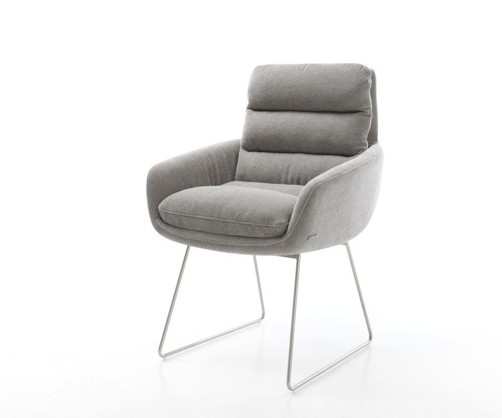 Jídelní židle Abelia-Flex s područkami strukturovaná látka