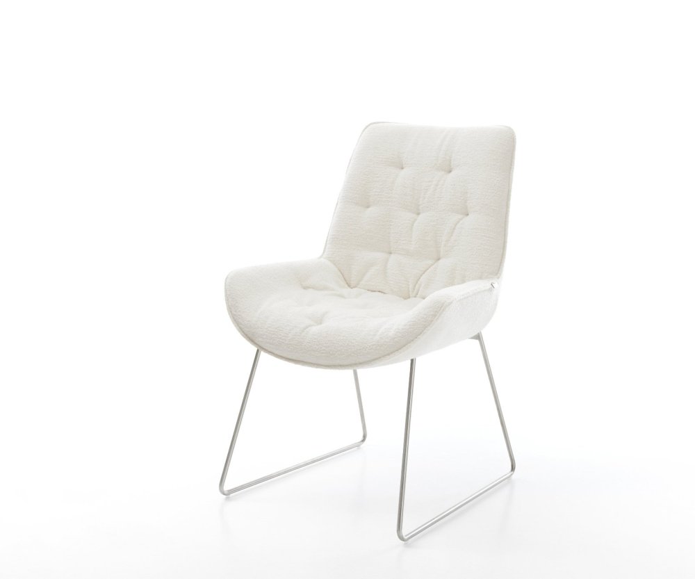 Jedálenská stolička Taimi-Flex bouclé mäkký béžová tenká podstava