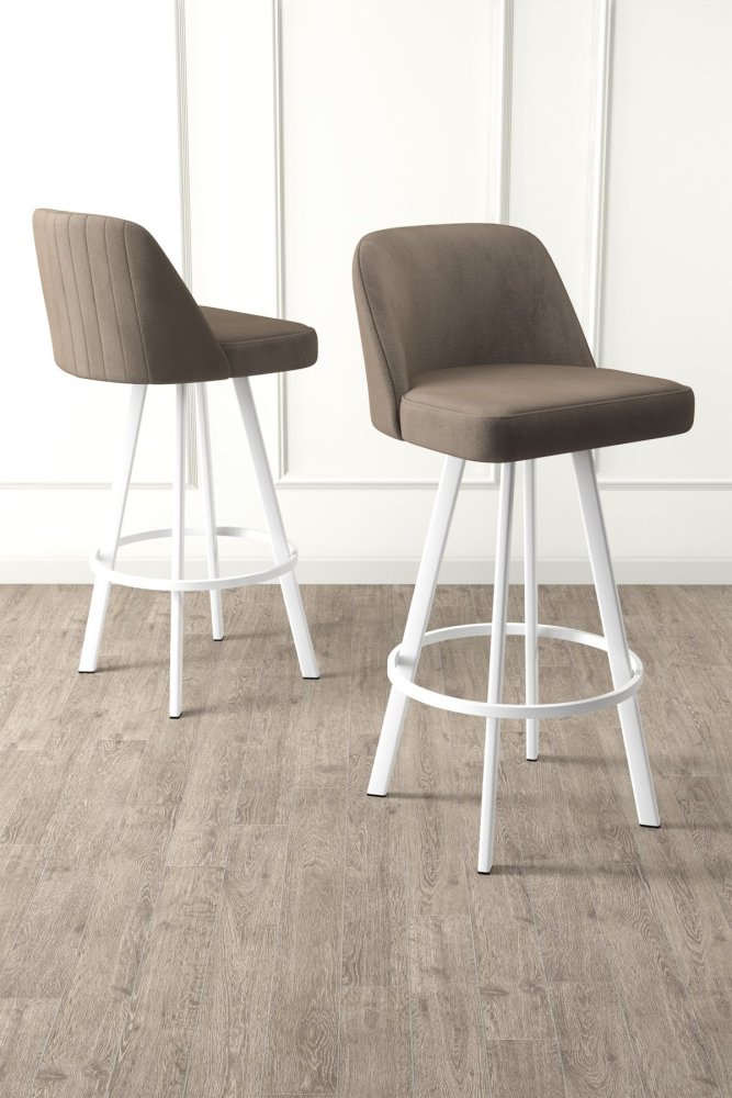 Bar Stool Set (4 Pieces) Atex - Cappuccino, White