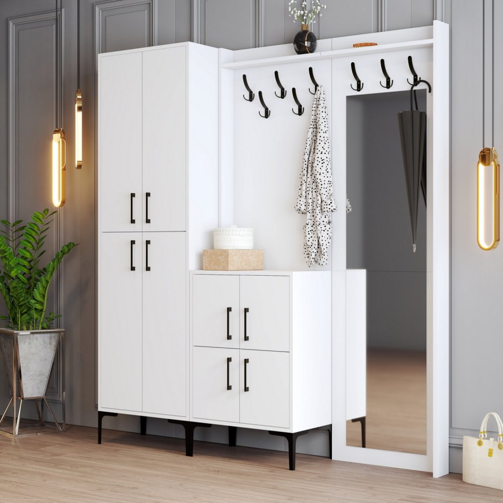 Predsieňová stena Berlin ABC - White