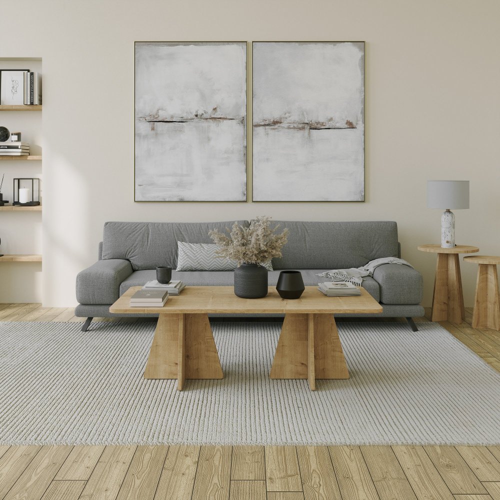 Konferenční stolek Mushroom 2 - Sapphire Oak (obrázek 6)