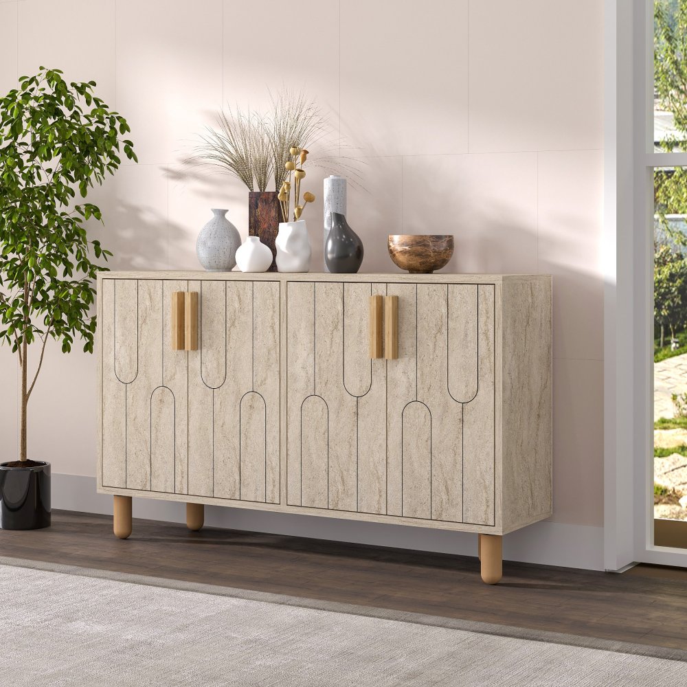 Konzolový stolík Vincent - Traverten