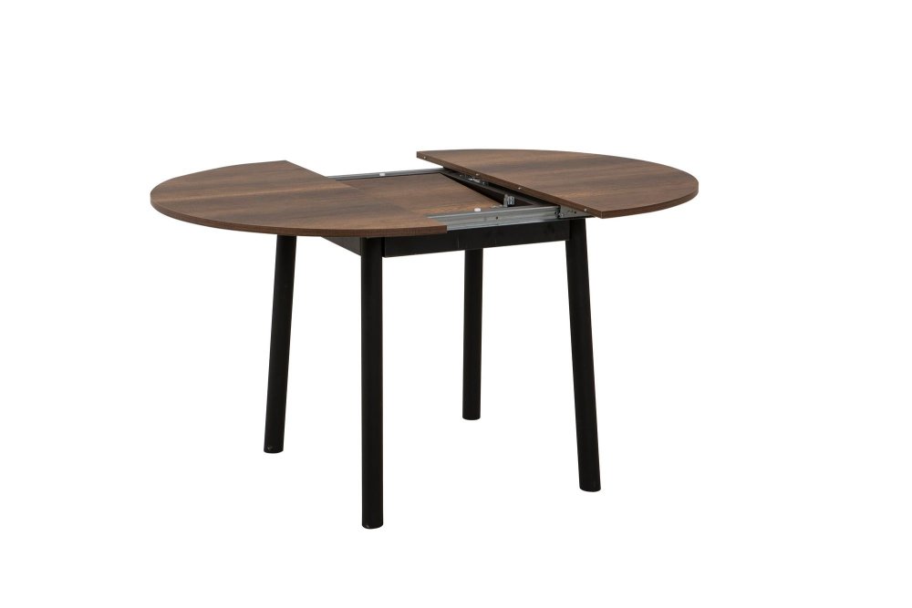 Extendable Dining Table Oliver - Walnut, Black (obrázek 7)