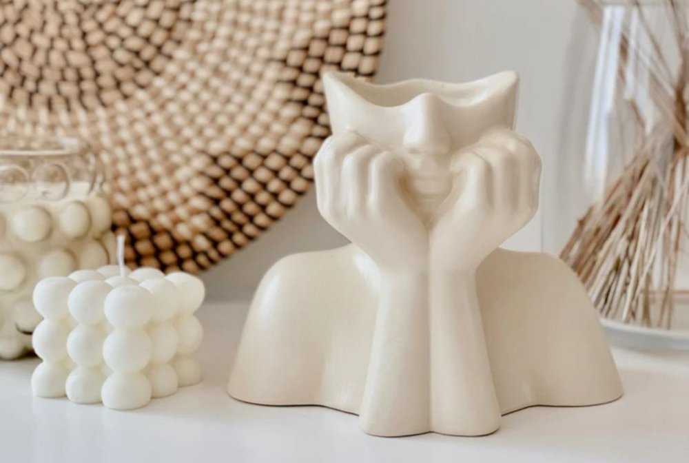 Vase Iskandinav Layd - Cream