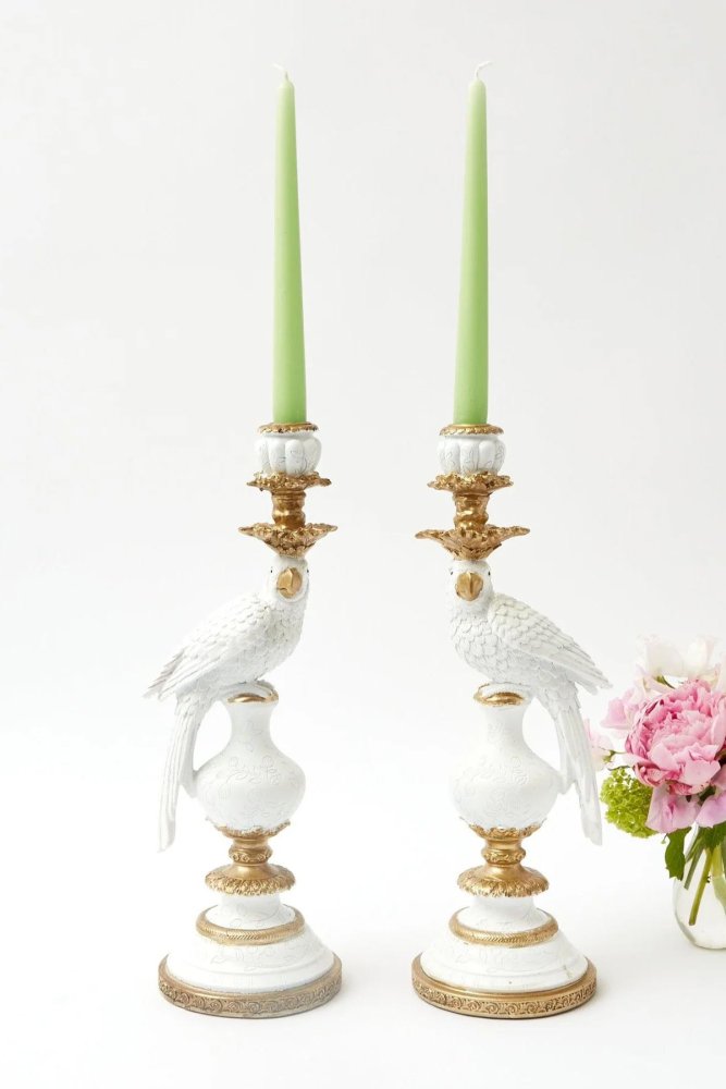 Súprava sviečok (2 kusy) Pastel 2 - Green