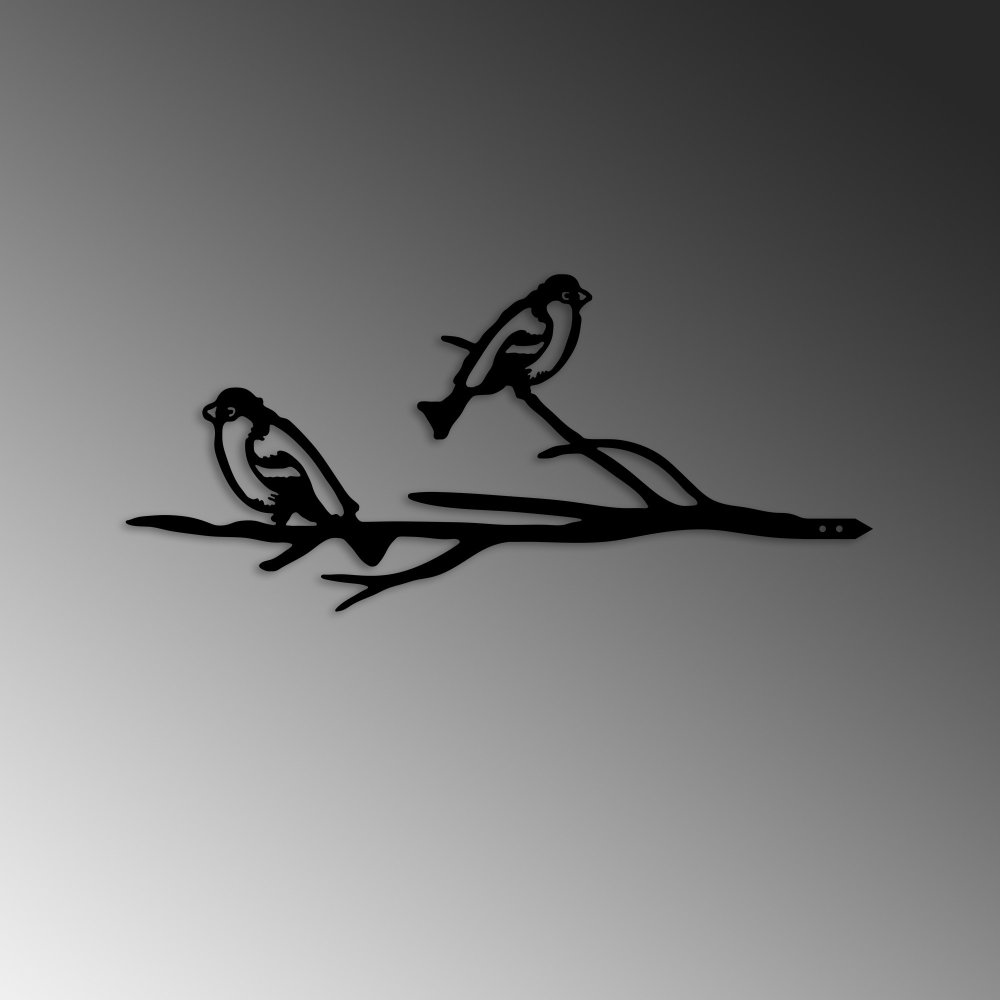 Zahradní dekorace Bird On The Branch 08 - Black (obrázek 4)