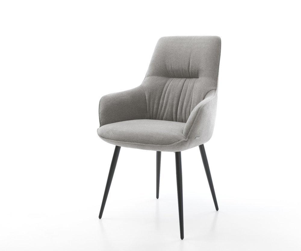 Jedálenská stolička Zelia-Flex so opierkami texturovaná látka mäkký