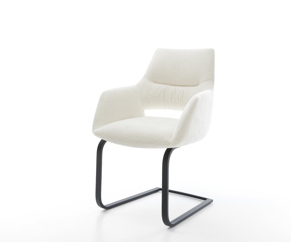 Konzolová podstava Yago-Flex s opierkami bouclé mäkký béžová konzolová