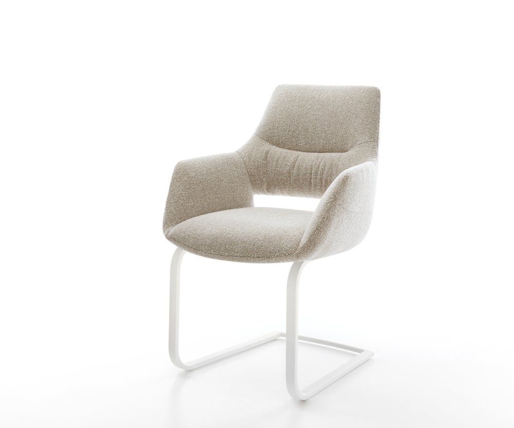 Konzolová podstava Yago-Flex s opierkami tkanina mäkký béžová