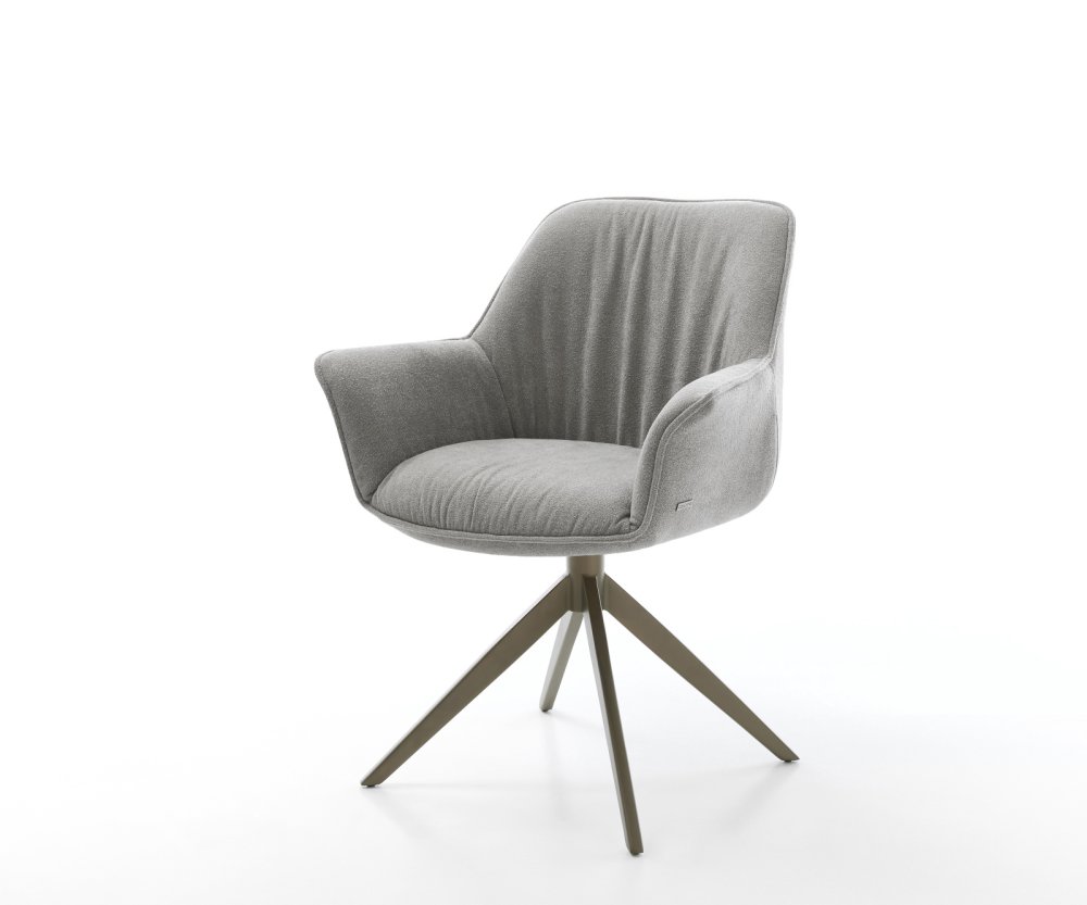 Jedálenská stolička Keila-Flex s opierkami texturovaná látka mäkká