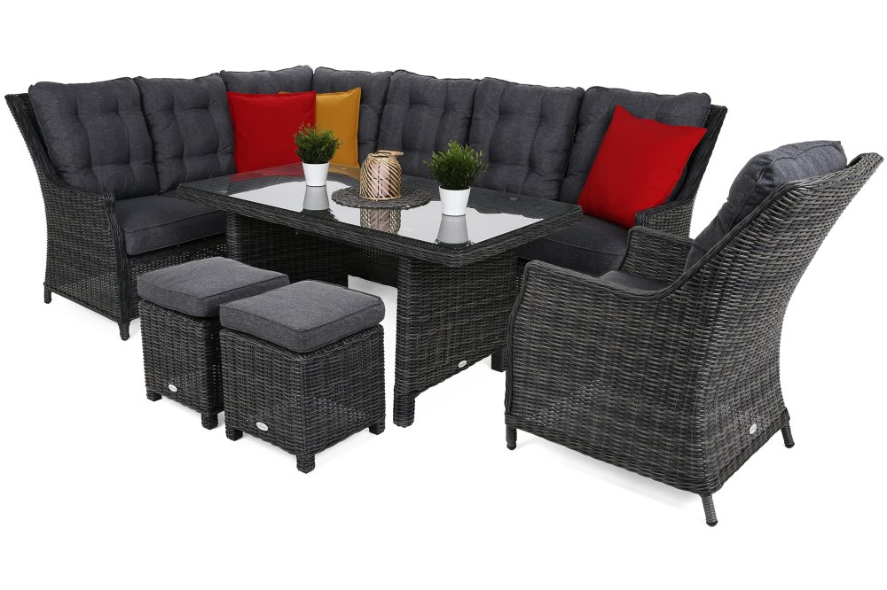 Záhradná rohová sedacia súprava ALICANTE