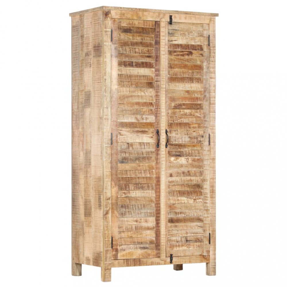 Policová šatní skříň dřevo Dekorhome Mangovníkové dřevo