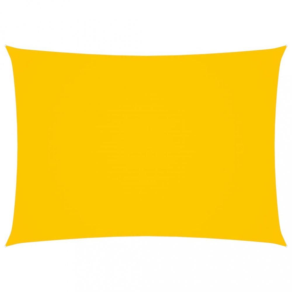 Stínící plachta obdélníková 6 x 8 m oxfordská látka Dekorhome Žlutá