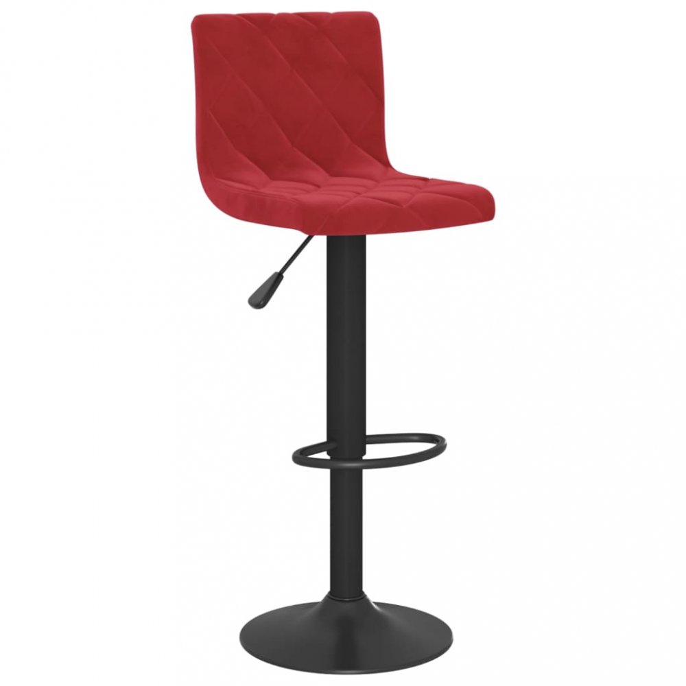 E-shop Barová stolička zamat / kov Dekorhome Vínová