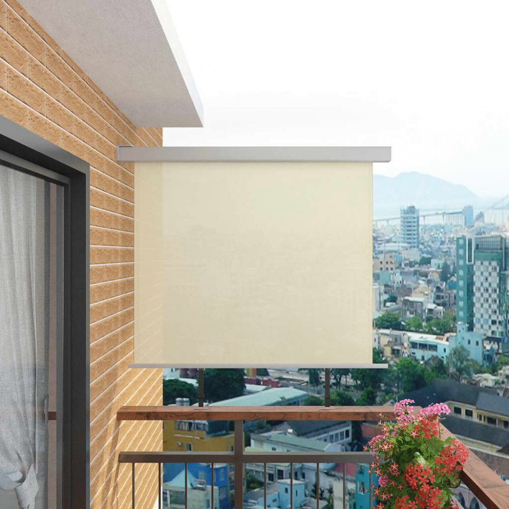 Balkonová zástěna 150x200 cm Dekorhome Krémová