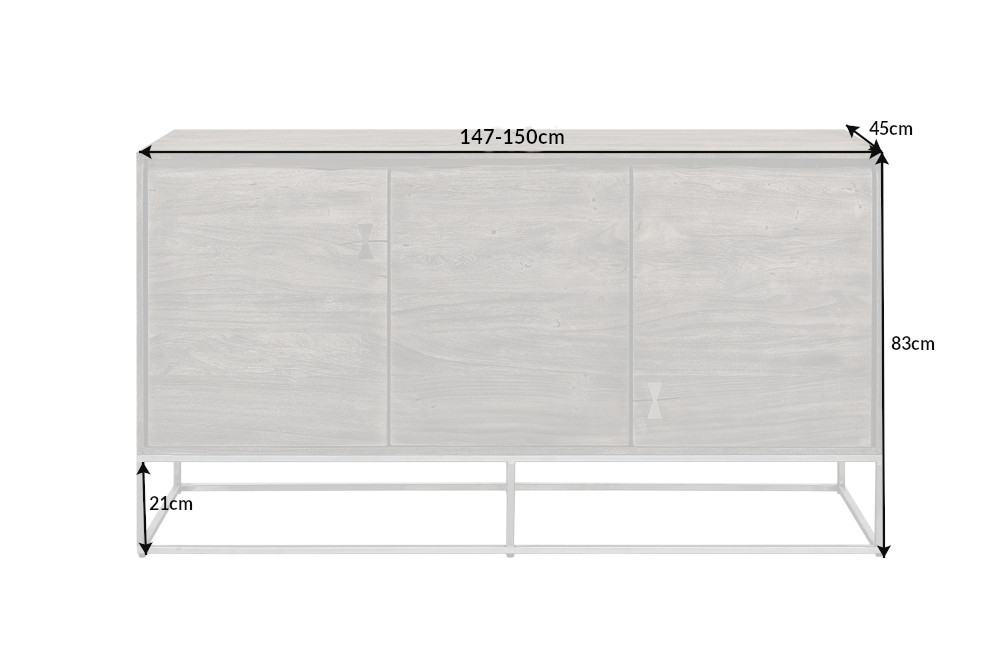 Komoda ATHAMÁS Dekorhome Hnědá Obrázek