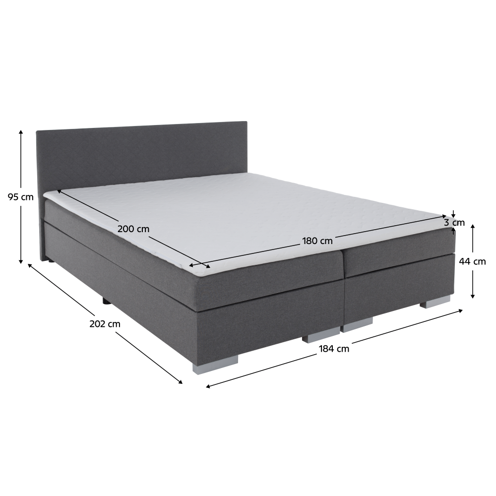 Boxspringová postel ADRIANA 4 180 cm