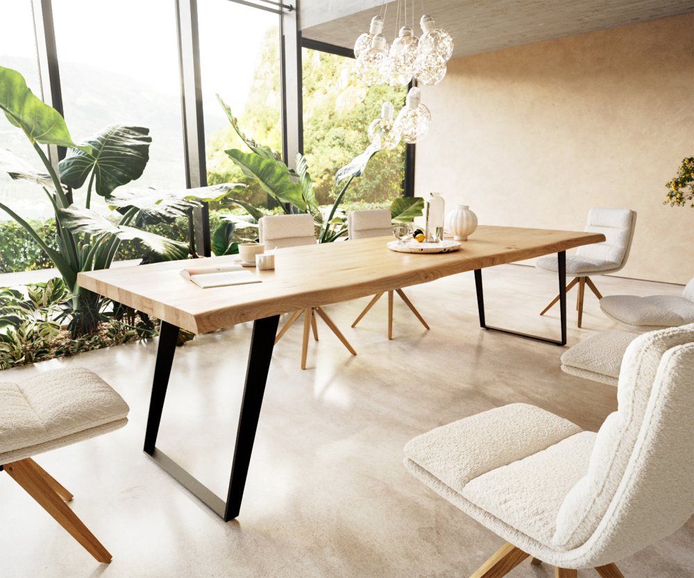 Jídelní stůl Edge 300x100 cm přírodní dub live