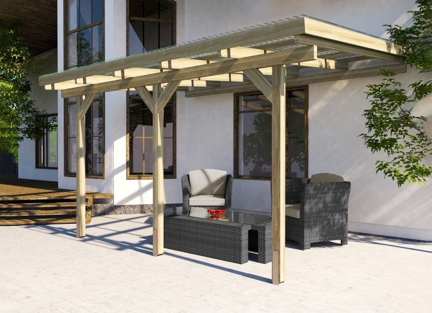 Drevená záhradná pergola 671 Weka