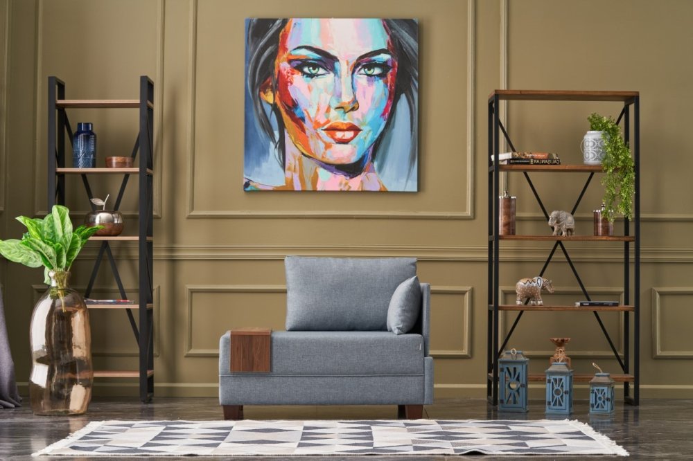 Kreslo / Jednomiestna pohovka Fly Right - Light Blue