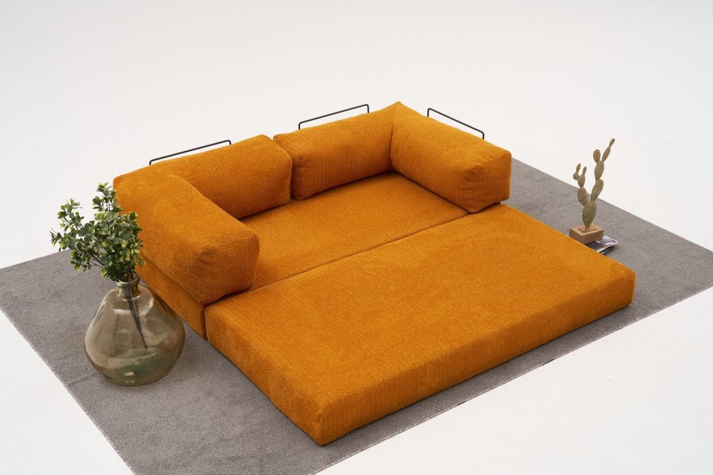 Rohová sedací souprava Comfort Mini - Orange (obrázek 10)