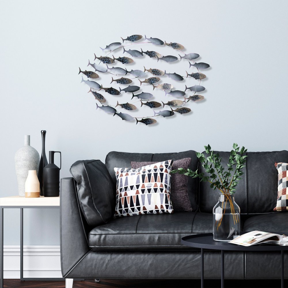 Dekoratívny kovový doplnok na stenu Alabalık 3