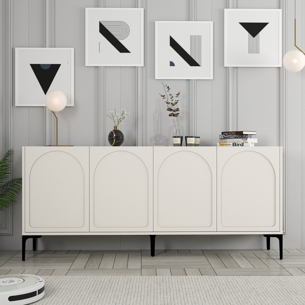 Konzolový stolek Lyon 79 - Cream, Black (obrázek 7)
