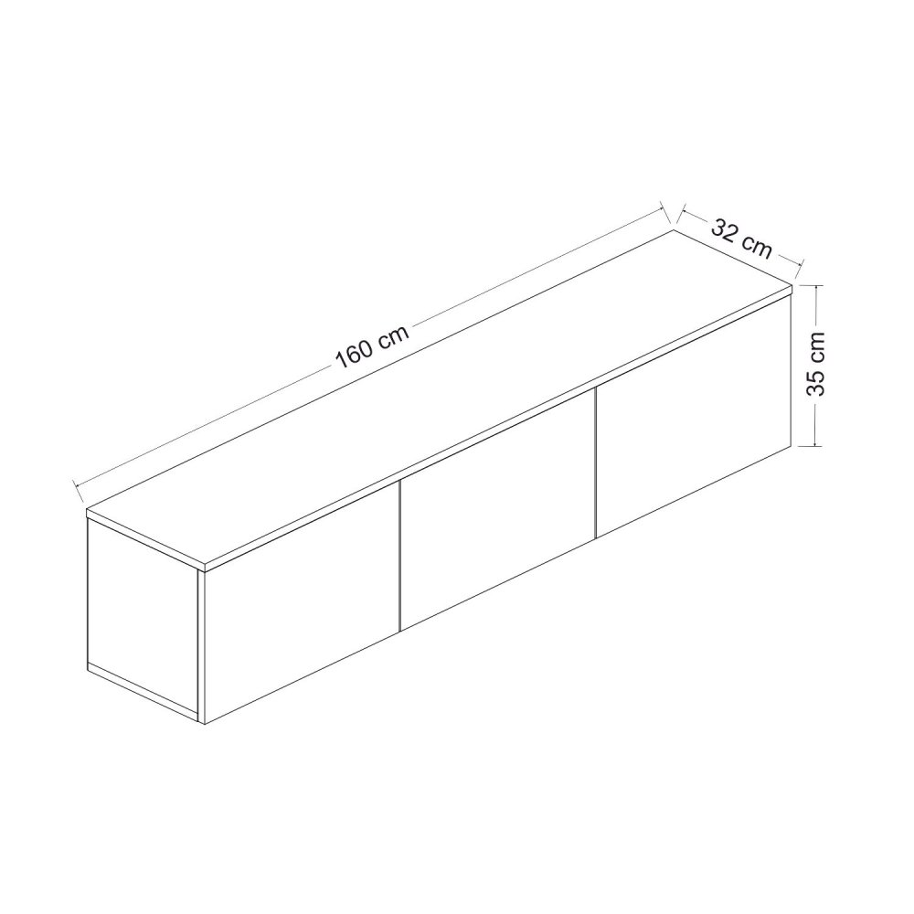 TV stolek Neon - White v2 (obrázek 3)