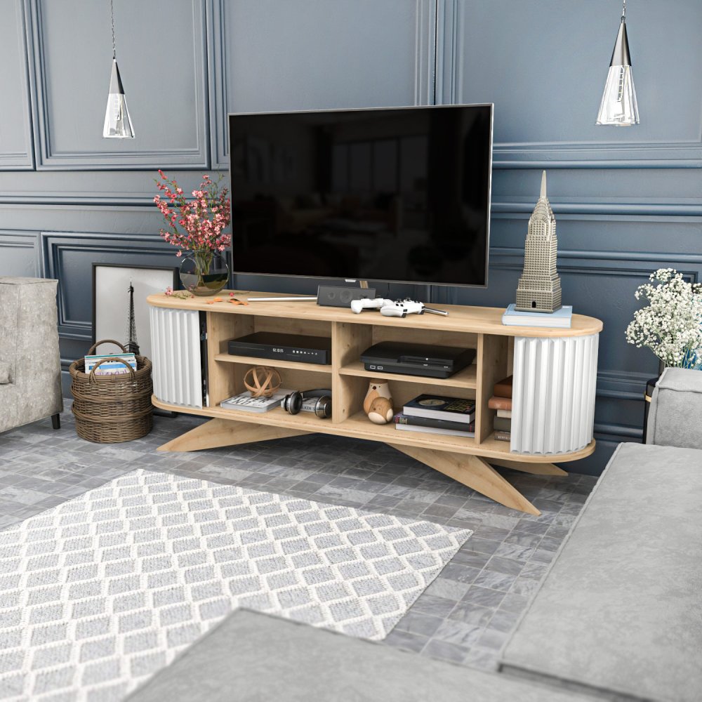 TV stolek Stor - Sapphire, White (obrázek 9)