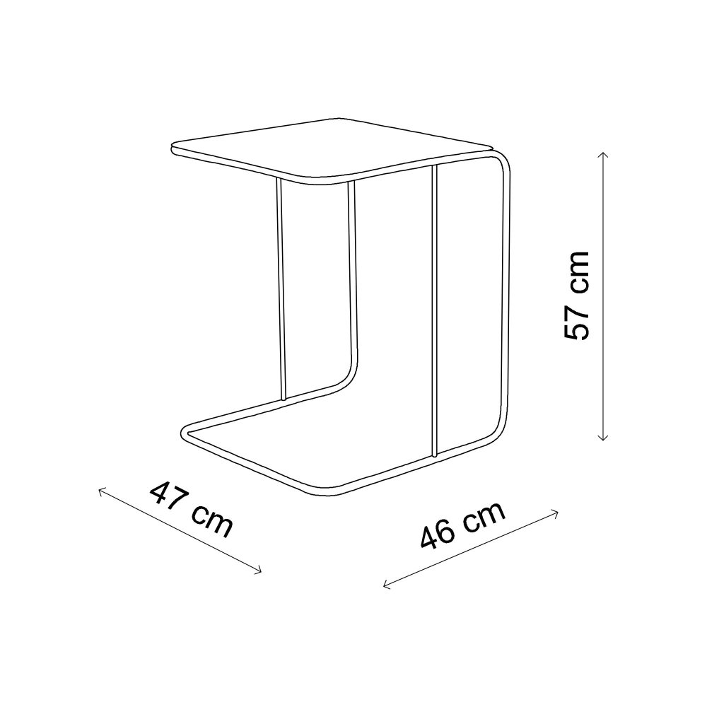 Odkládací stolek / Příruční stolek Shb-011-B (obrázek 3)