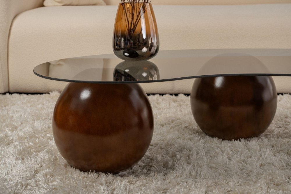 Konferenční stolek Sphere - Walnut, Grey (obrázek 4)