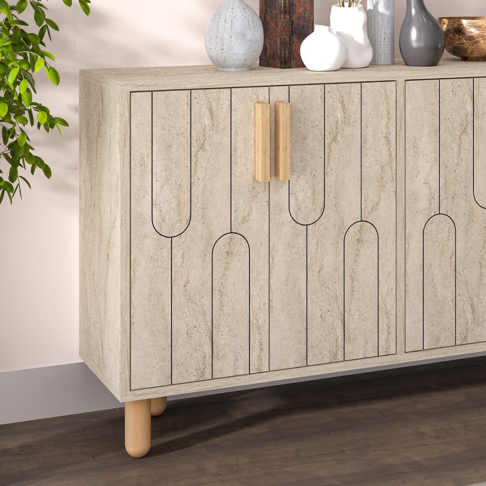 Konzolový stolík Vincent - Traverten