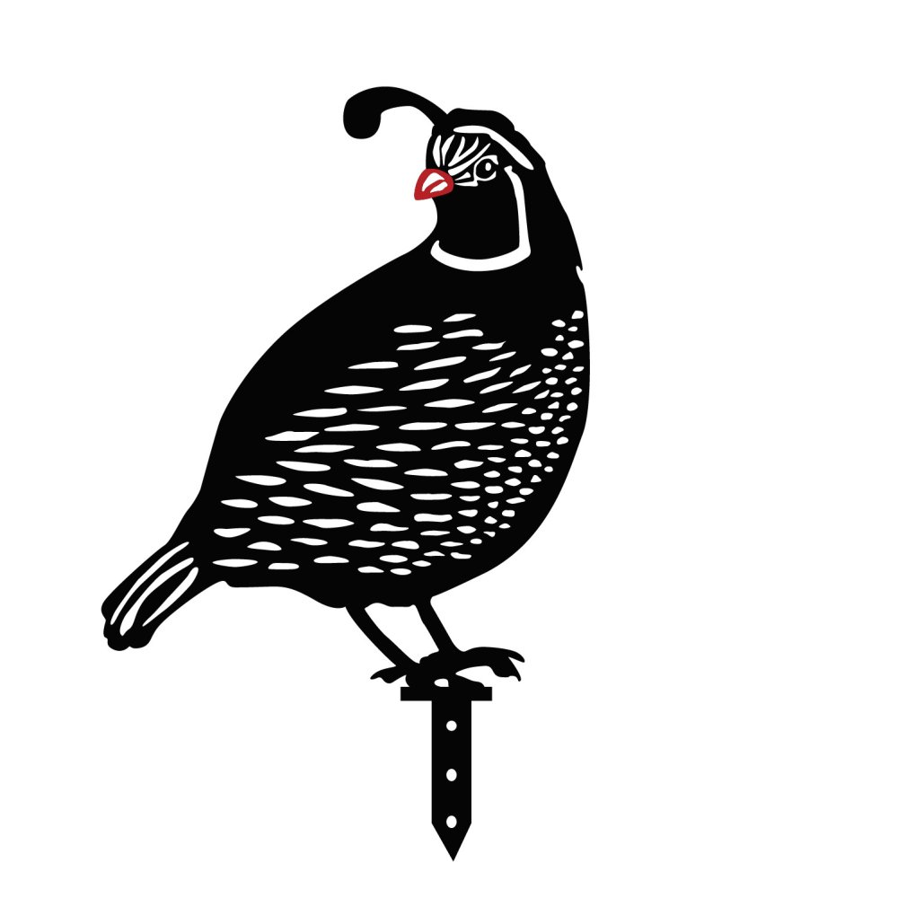 Sada dekorativních kovových doplňků na zahradu Quails (obrázek 8)