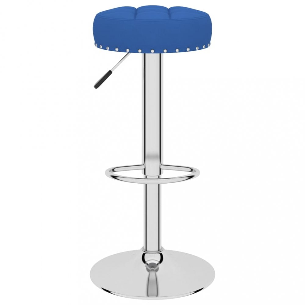 E-shop Barová stolička látka / chróm Dekorhome Modrá