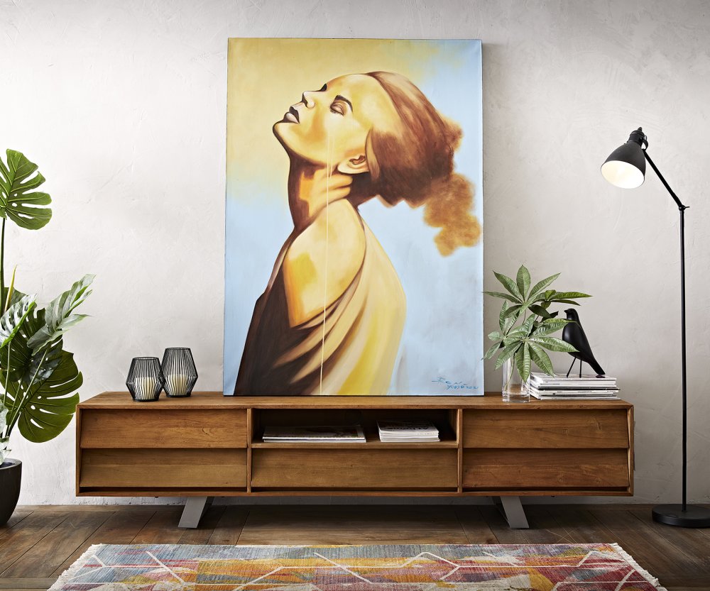 Obraz Young Žena 120x170 cm vícebarevná akryl na plátně Obrázek