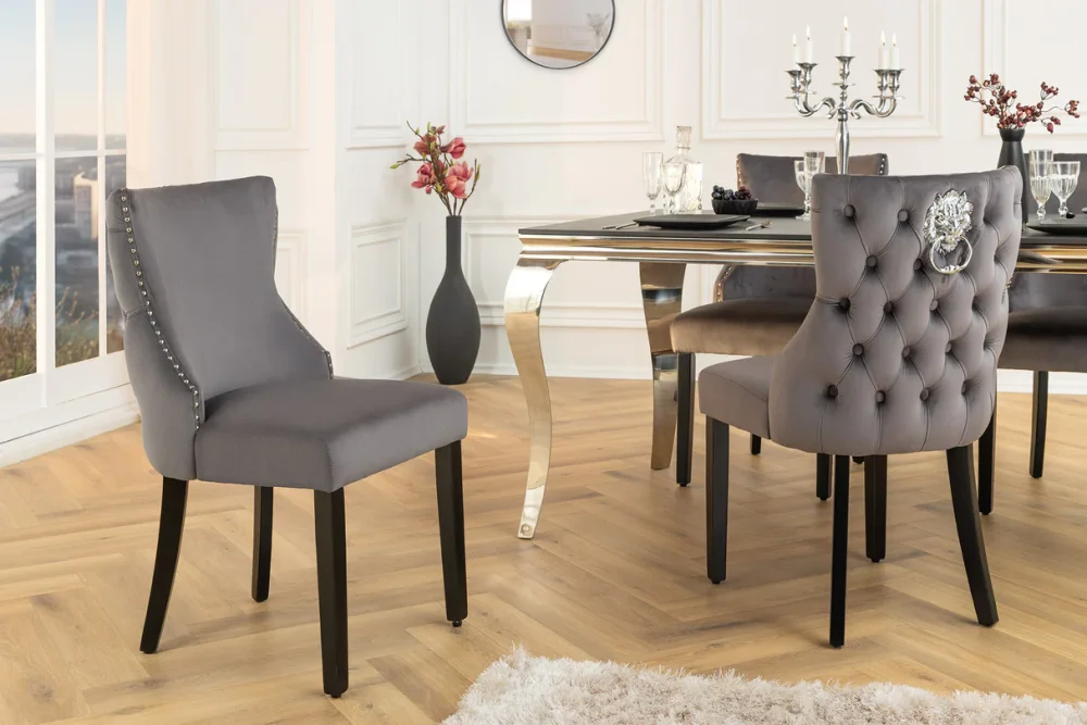 Chesterfield jedálenská stolička 2 ks FRIXON Dekorhome