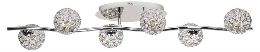 Nástenná lampa Starlet G9 chróm/priehľadná