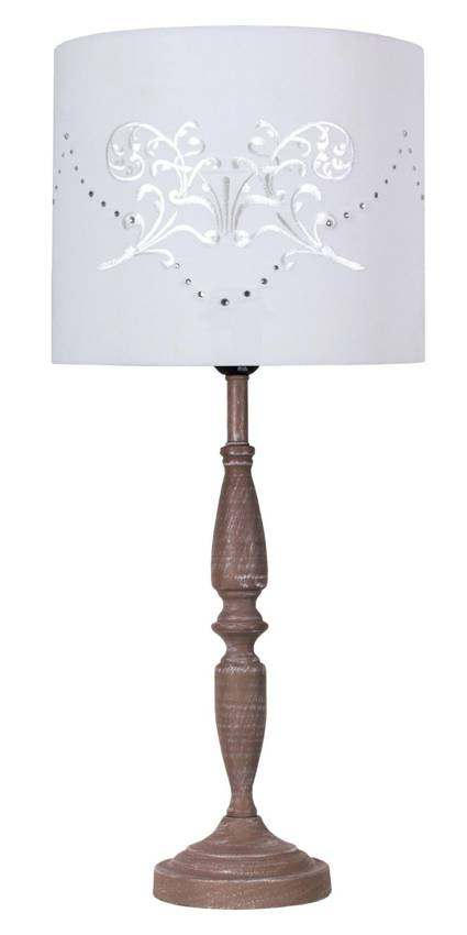 Bílá stolní lampa se vzorem Farisa