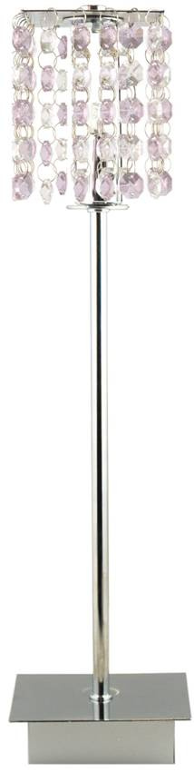 Stolní lampa chrom/fialová Classic