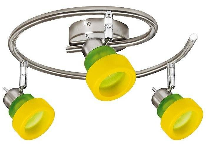 Stropná lampa Benátky špirálová 3*40W G9 nikel