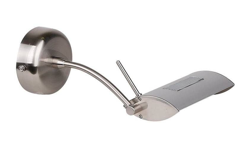 Saténová nastaviteľná nástenná lampa Office