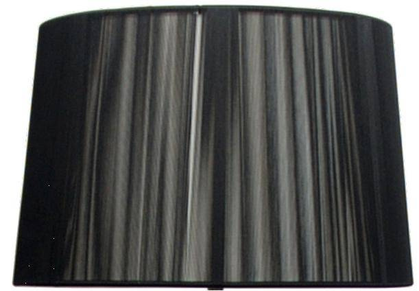 Stínidlo černé 35x22cm pro stojací lampu Gillenia