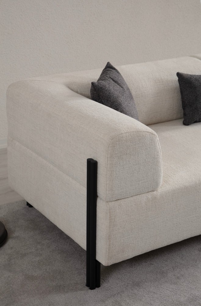 Trojmístná pohovka Gio 3 Seater - White (obrázek 5)