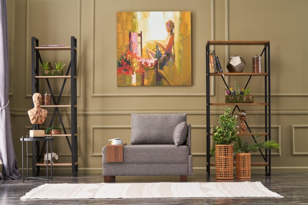 Kreslo / Jednomiestna pohovka Fly Right - Brown