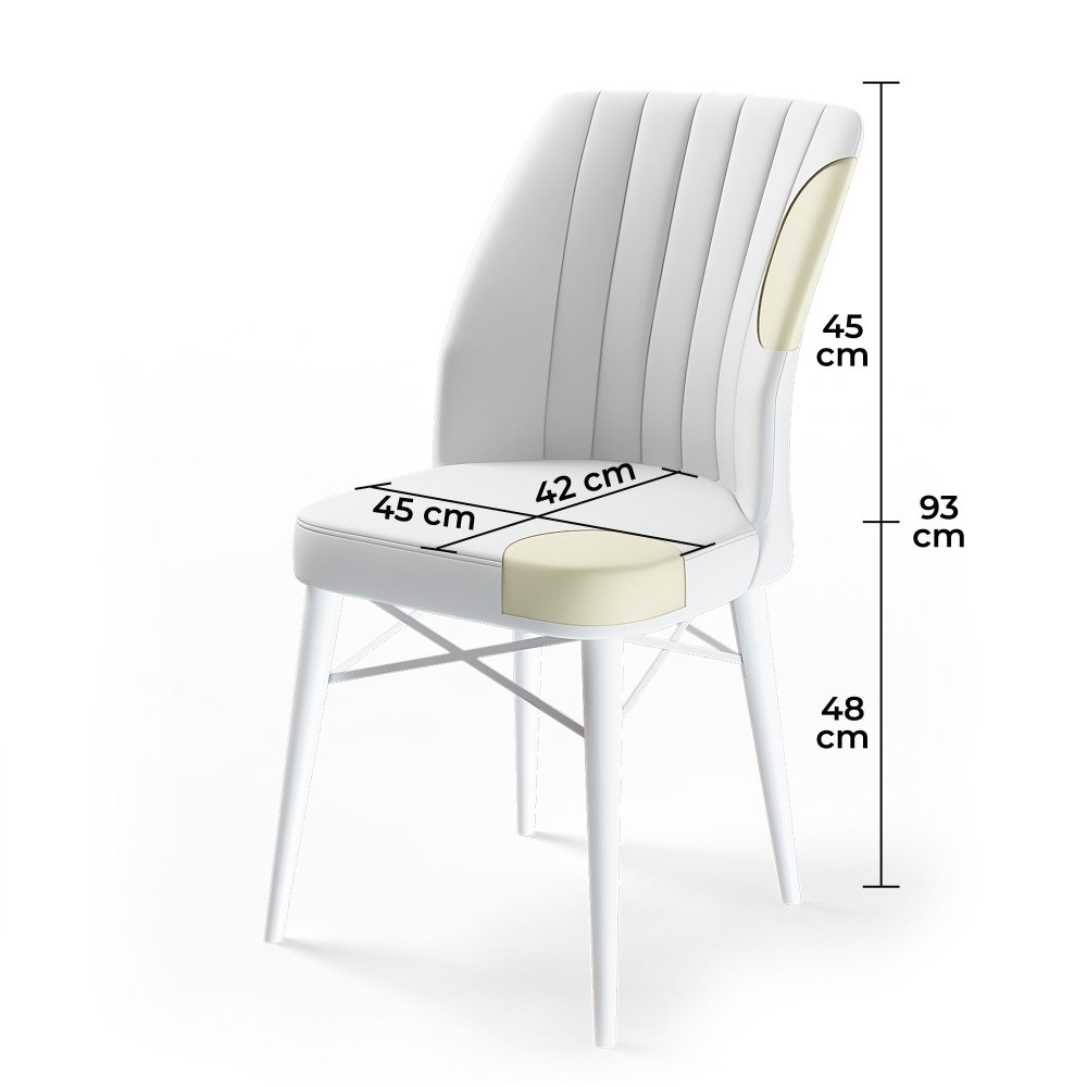 Sada židlí (6 kusů) Flex - Grey, Brown (obrázek 2)