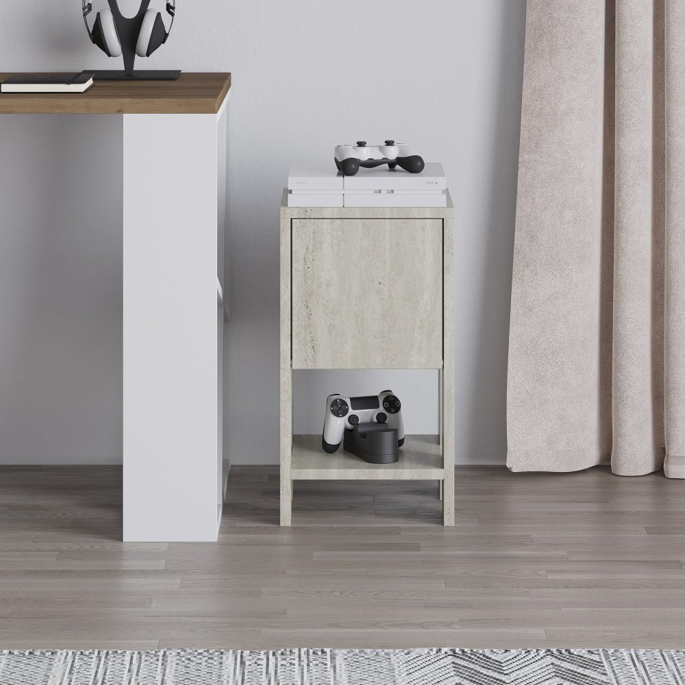 Noční stolek Ema - Travertine (obrázek 7)