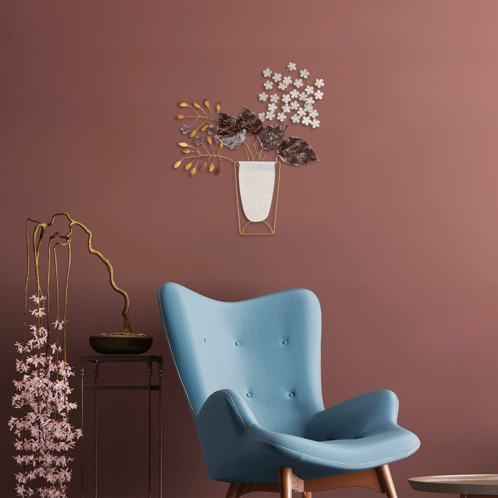 Dekorativní kovový doplněk na zeď Flowers in Pots (obrázek 7)