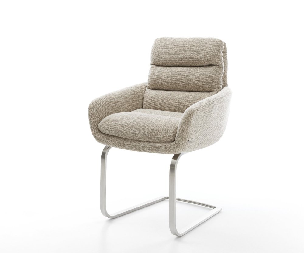 Konzolová jedálenská stolička Abelia-Flex s opierkami tkanina mäkká